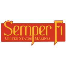 Semper Fi - United States Marine klistremerke