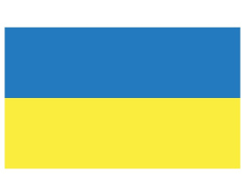Fullstørrelse flagg fra Ukraina 150x90cm