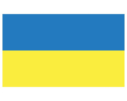 Fullstørrelse flagg fra Ukraina 150x90cm