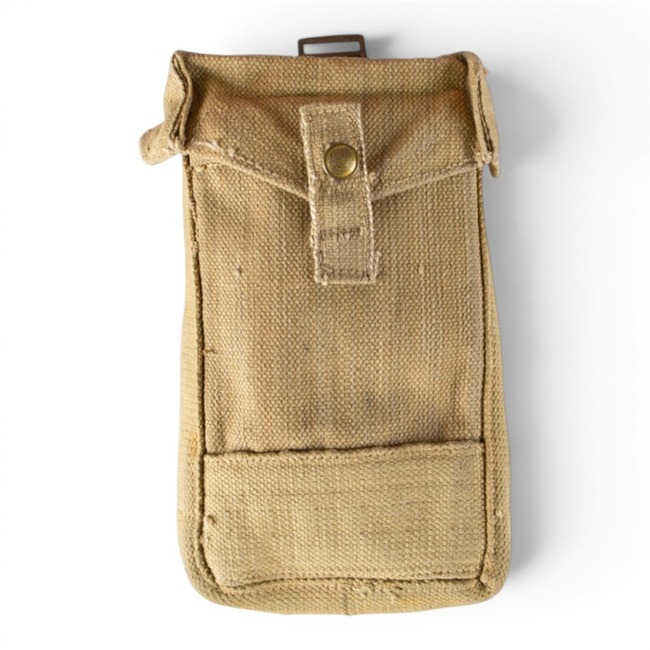 Britisk original ammunisjonstaske M37, brukt OD fra 2.verdenskrig