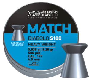 JSB Blue Match Diabolo S100 heavy weight 4,50mm 500stk