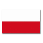 Fullstørrelse polsk flagg 150x90cm