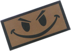 Camotech smiley-merke med borrelås grønt