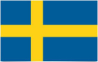 Fullstørrelse svensk flagg 150x90cm