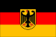 Fullstørrelse tysk flagg m/tysk ørn 150x90cm