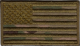 US flagg i Multicam 7x3cm 8x4,75 cm borrelås