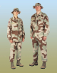 Forsvarets M02 uniform i ørkenkamo ripstop str 44 NY
