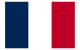 Fullstørrelse fransk flagg 150x90cm
