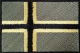 Norsk flagg lite m/borrelås svart/grønt 4,5x3cm