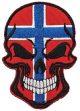 Norsk flagg/hodeskalle