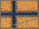 Norsk flagg nedtonet versjon 2 stort m/borrelås 8x6cm