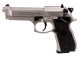 Beretta 92FS nikkel svart grep høykvalitets luftpistol for blykuler