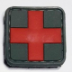 Red Cross Medic 3D PVC Patch grønt/rødt